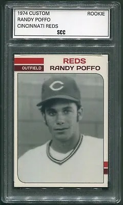 Custom 1974 Randy Macho Man Savage Poffo Cincinnati Reds Rookie Yr Baseball Card • $23