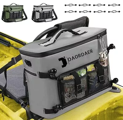 £29.99 • Buy Grey Kayak Cooler Bag Waterproof For Kayaks With Lawn-Chair Style Seats 24 Cans