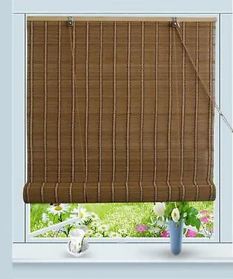 Bamboo Roll Up Window Blind Sun Shade W32  X H72  • $29.41