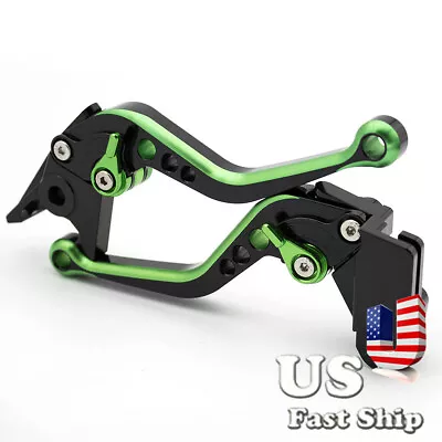 Short Mixcolor Brake Clutch Levers Fit Kawasaki Z750 2007-2012 2011 2010 2009 08 • $29.99