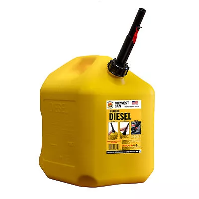 Midwest Can Company 5 Gallon Diesel Can Fuel Container Auto Shut Off (Open Box) • $28.90
