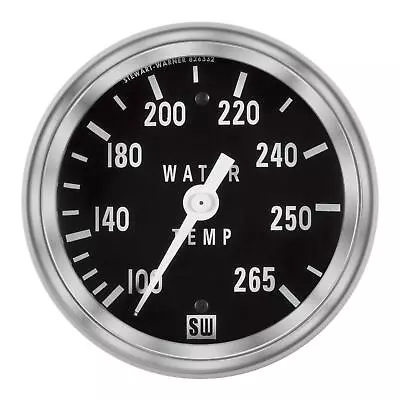 Stewart Warner Deluxe Mechanical Water Temperature Gauge 2 5/8 Dia 8240972 • $113.99