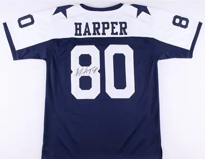 Alvin Harper SIGNED #80 Dallas Cowboys Size L Jersey W/ JSA W COA-UT VOLS Great • $98