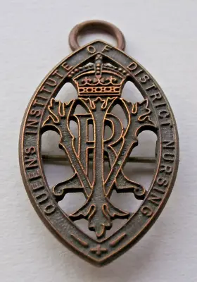 Queen's Institute (Victoria) Of District Nursing Nurse VRI Medal Brooch No 14182 • £24.99