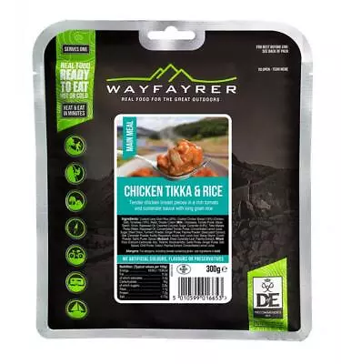 Wayfarer MRE Ready To Eat Meal - DofE Recommended - Chicken Tikka And Rice • £9.62