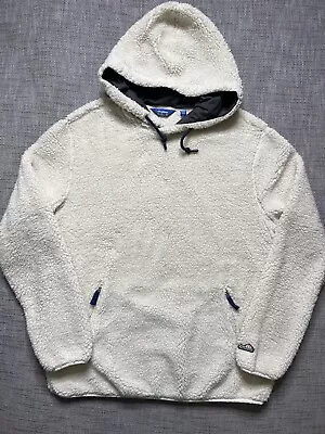 Chubbies Fleece Sherpa Hoodie Pullover Sweater Color Ivory Size Xlarge • $34.98