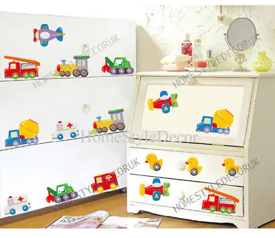 £5.18 • Buy 23pcs Toy Cars/Truck/Duck Transport Wall Sticker Decal Nursery Baby Kids Decor