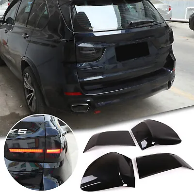 Smoked Tail Light Cover Blackout OVerlay Molding Fits BMW X5 F15 X5m 2014-2018 • $81.99