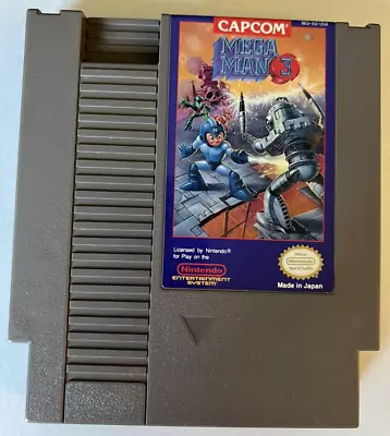 Nintendo NES 1990 Capcom Mega Man 3 *Tested* In Better Than Very Good Condition! • $40