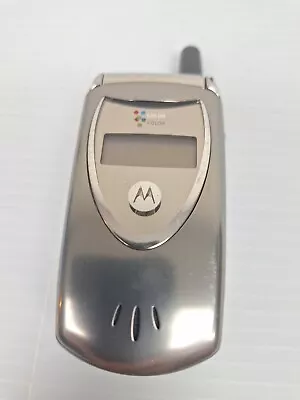 Vintage Motorola Color Model V60t Rare Flip Phone Silver - Untested • $19.95