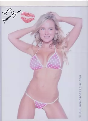 Michelle Baena Autographed 8x10 Photo Auto Playboy Benchwarmer Model KISS COA • $24.95