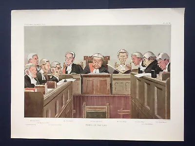 Original 1902 Vanity Fair Legal Double Print - Heads Of The Law  • £29.99