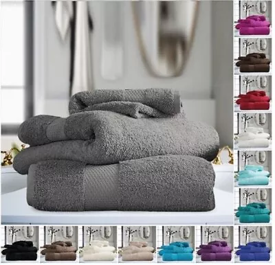 700 GSM Thick 100% Egyptian Cotton MIAMI Soft Hand Bath Towels Jumbo Bath Sheet • £18.99