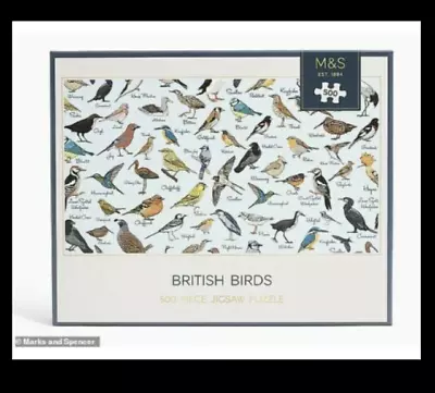 10 New & Sealed M&S 500 Piece (not So) British Birds Collectors Jigsaw Puzzles • £30