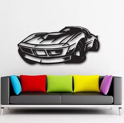 Wall Stickers Vinyl Decal Muscle Car Garage Race (ig897)  • $29.99