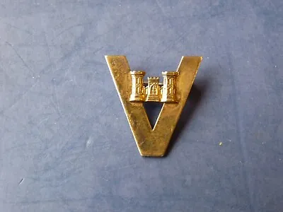 WW 2 US Army Corps Of Engineers V Victory Sweetheart Pin Sterling 14kt • $60