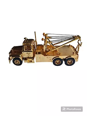 Very Rare Limited 1:34 First Gear Mack R Model Tow Truck Gold Edition • $139.50