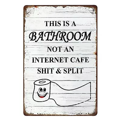 Funny Signs Idea Cute Vintage Sign Home Decor Creative Humorous Wall Table • $24.99