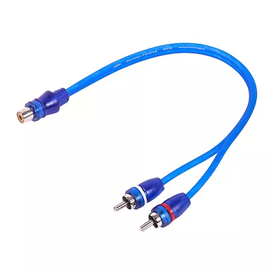 New Skar Audio 1-female To 2-male Rca Y-adapter (12-inches) - Skarrca-1f2m • $7.21