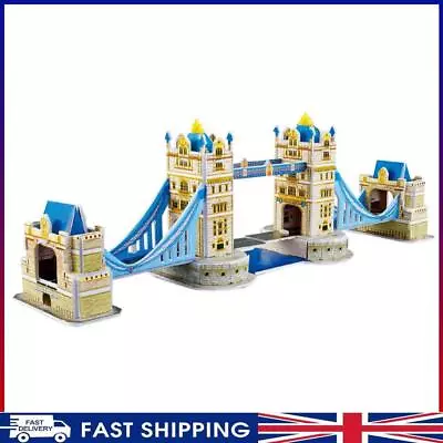 # Paper London Bridge Model Puzzle 3D DIY Jigsaw Children Educational Toys • £5.51