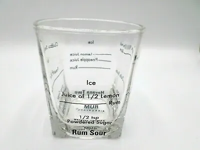 Rum Kikkerland Barware Glass Mojito Rum Sour Boston Cooler Havana Two • $9.95