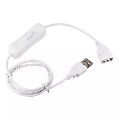$23.02 • Buy USB Cable With ON/Off Switch USB Male To Female Extension Cord 1M White