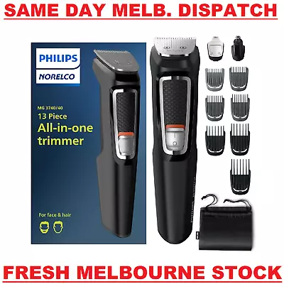 Philips Norelco Multigroom 3000 13-Piece Men's All-in-One Trimmer MG3740/40 NEW • $69.50