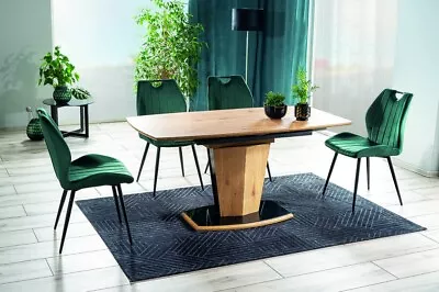 Dining Table Designer Table Houston Luxury Modern Extendable Kitchen Dining Room • £1505.55