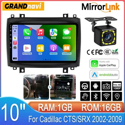 For Cadillac CTS/SRX 2002-2009 Android Carplay Car Radio GPS Navi Stereo Player • $163