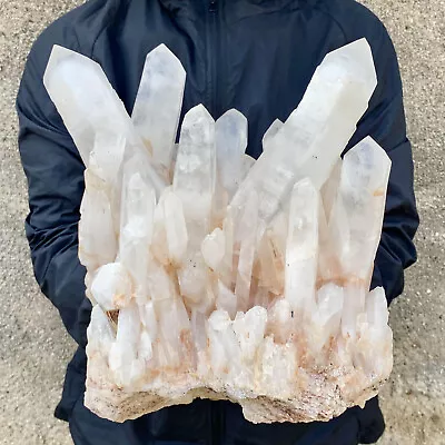 18.0LB A+++Natural White Crystal Himalayan Quartz Cluster /mineralsls • $0.99