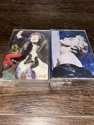Madonna True Blue And Joni Mitchell Dog Eat Dog Cassette Tape Lot Of 2 Tested • $5.99
