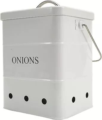 Onion Storage Bin Kitchen CanisterKitchen Pantry Organizer White  • $44.48