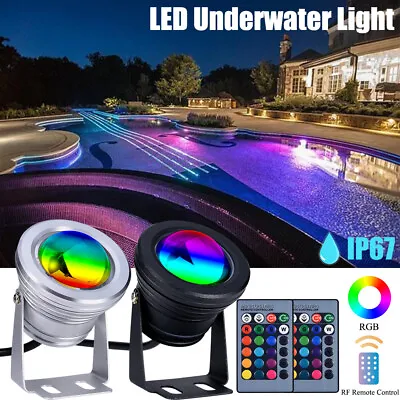 Underwater Pond Lights Garden Waterproof Submersible Fountain Spotlights Outdoor • £10.99