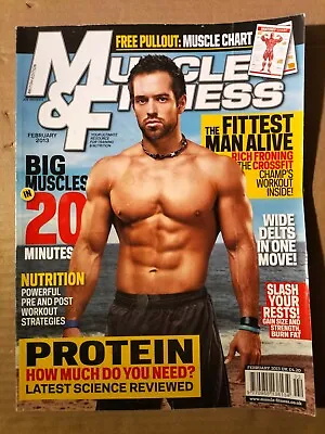 Muscle And Fitness Magazine February 2013 (552) Rich Froning Alex Reid • $4.92