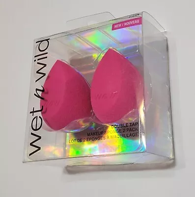 Wet N Wild Makeup Sponge Double Tap 2 Ct Teardrop Design • $9.99