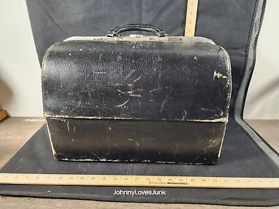 Antique Leather Travel Doctor Bag W/Contents Medical Tools Instruments Bandages  • $300
