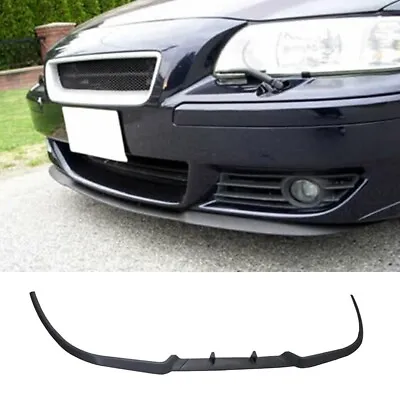 For Volvo S60R V70R Cupra R Splitter Front Bumper Lip 3Pcs Black Spoiler Spoiler • $50