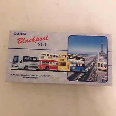 Corgi 97064 Blackpool Diecast Model Bus & Coach Set • £26.50