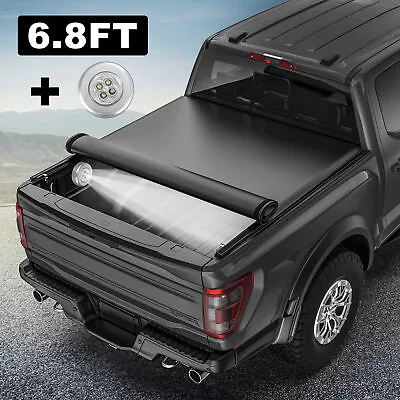 Truck Tonneau Cover 6.8FT Bed Roll-UP For 2017-2019 Ford F-250 F-350 Super Duty • $150.79