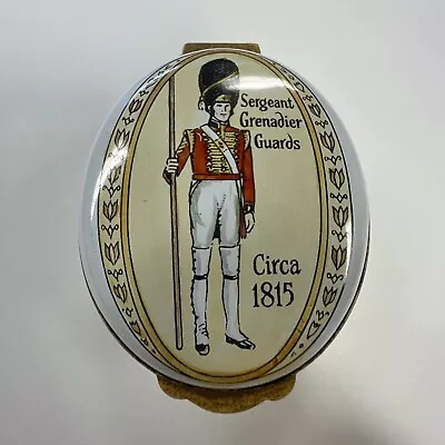 $35 • Buy Crummles &Co. Enamel Trinket Box, Sergeant Grenadier Guards Circa 1815