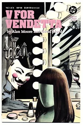 $40 • Buy V FOR VENDETTA #1 VF, Alan Moore, David Lloyd, DC Comics 1988