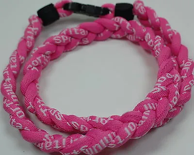 NEW! 20  ALL Hot Pink 3 Rope Titanium Necklace Tornado Baseball FREE SHIPPING • $9.99