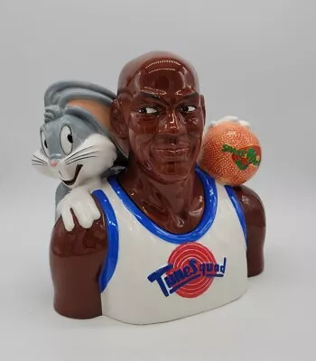 Vintage Michael Jordan Space Jam Cookie Jar Bugs Bunny Warner Bros 1996 • $98.99