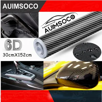 Car Accessories 6D Carbon Fiber Vinyl Film Car Interior Wrap Stickers For Mazda • $16.99