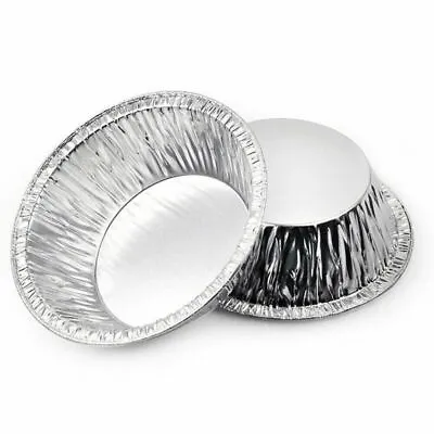 £6.99 • Buy Small Deep Foil Pie Dishes Mince Fruit Apple Pies Cases Tins Round Dish Baking