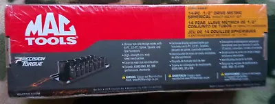 MAC Tools 1/2  Drive 14 Piece Metric Spherical Impact Socket Set SVPM14SBRPT New • $250