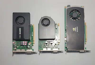 Lot Of 3 Nvidia Quadro (Models K2000 2000 FX 3800) • $40