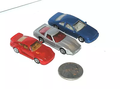 Vintage Monogram Mini Exacts Porsche Corvette Thunderbird **TEENYCARZ TRIPLETS** • $6.75