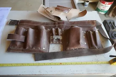 Preowned Leather Tool Belt & Makita Power Tool Holster Lot 23-68-1 • $9.99
