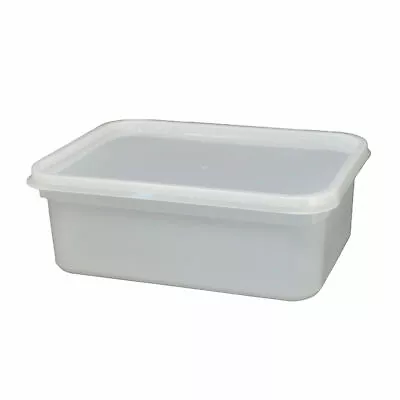 1 Litre Rectangular Food Storage / Ice Cream Tub Containers With Airtight Lids • £15.95